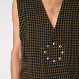 Fancy Waistcoat - Wool Houndstooth