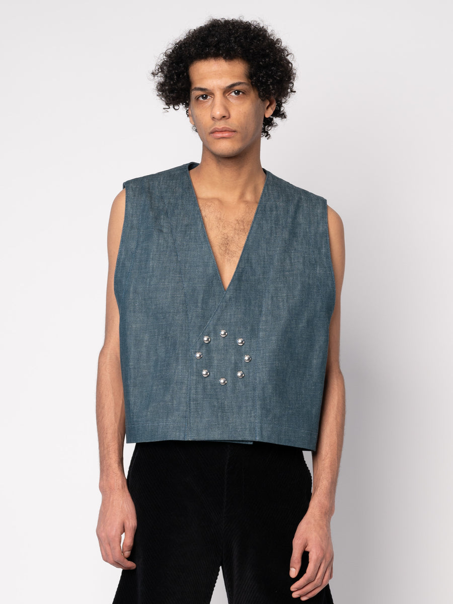 Fancy Waistcoat - Denim