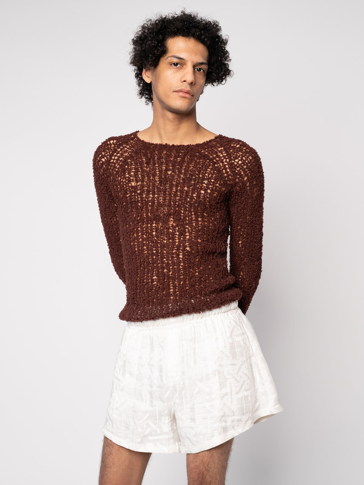 Not Boxer Shorts - White Jacquard