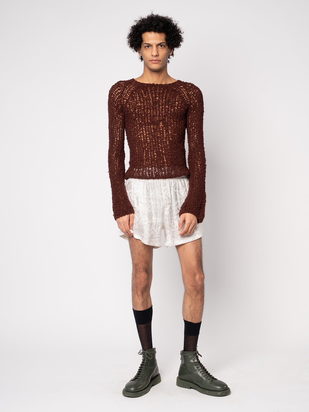 Not Boxer Shorts - White Jacquard