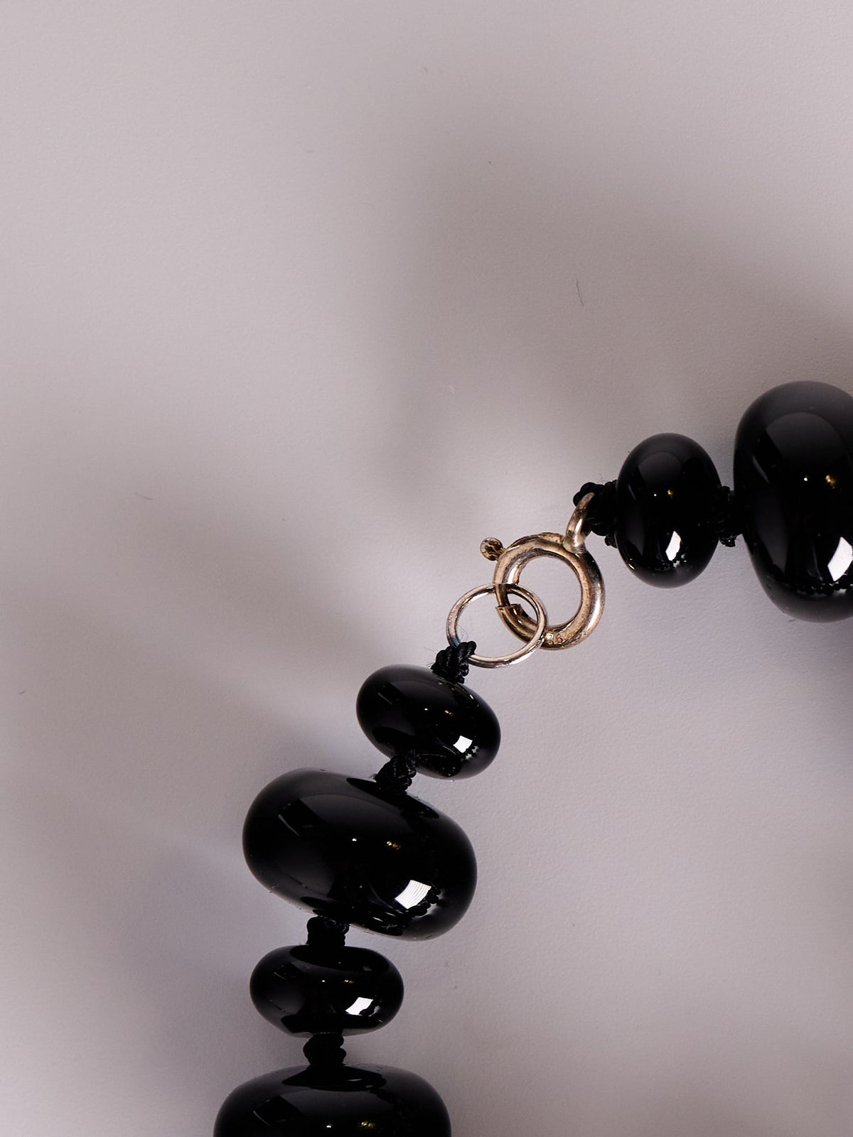 Cosmic Void Bracelet, sterling silver clasp