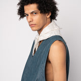 Fancy Scarf - White Jacquard