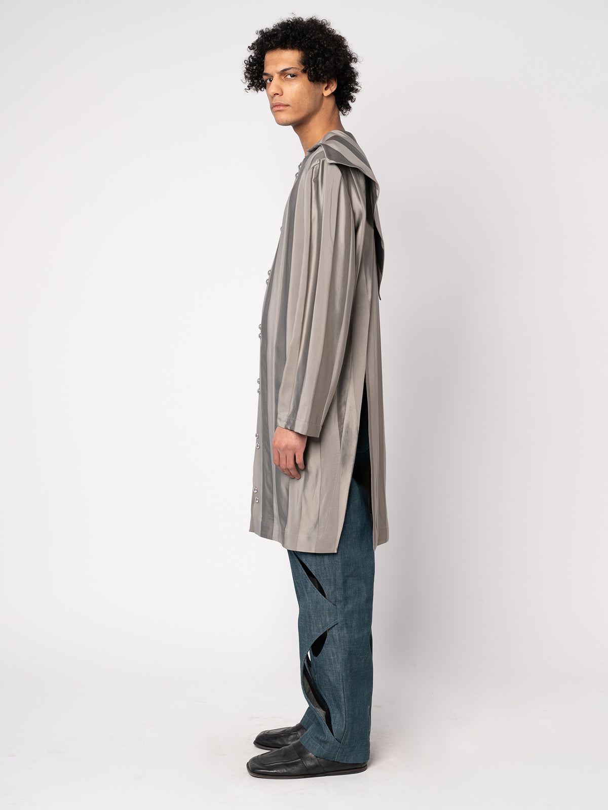 UFO Long Shirt - Striped Jacquard