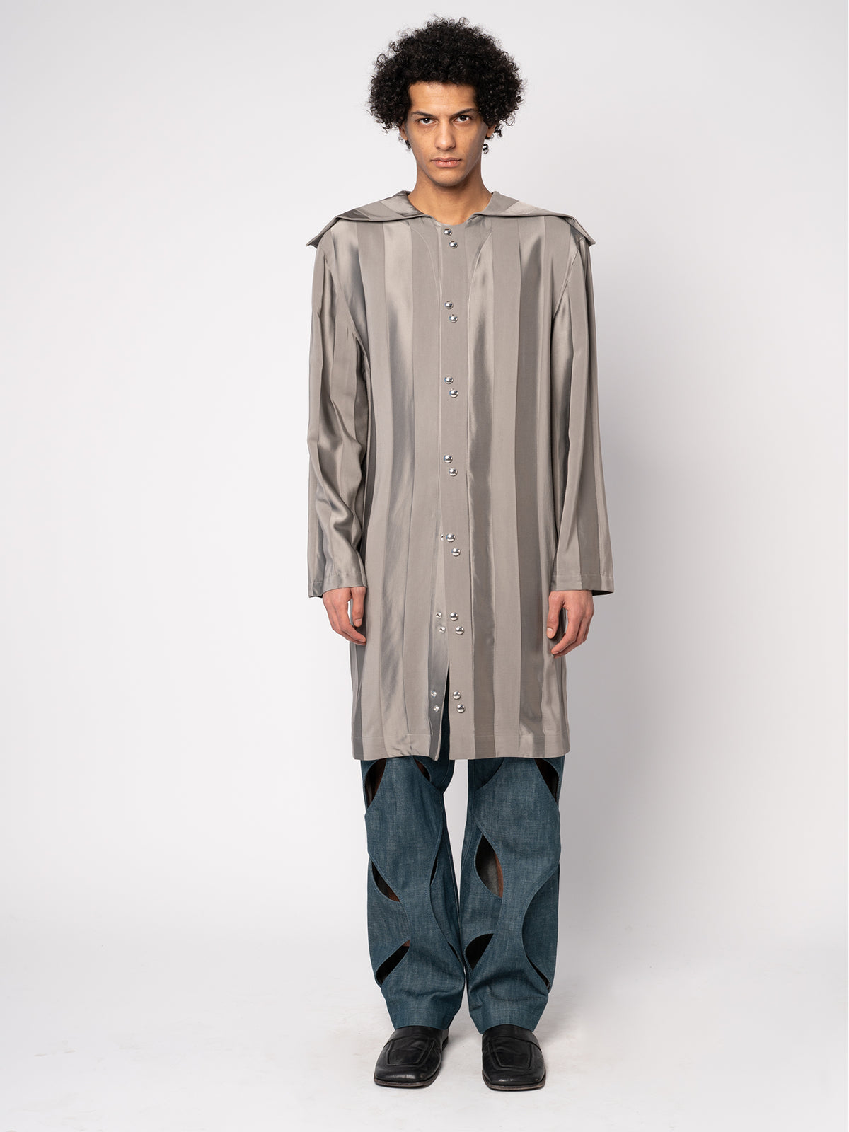 UFO Long Shirt - Striped Jacquard