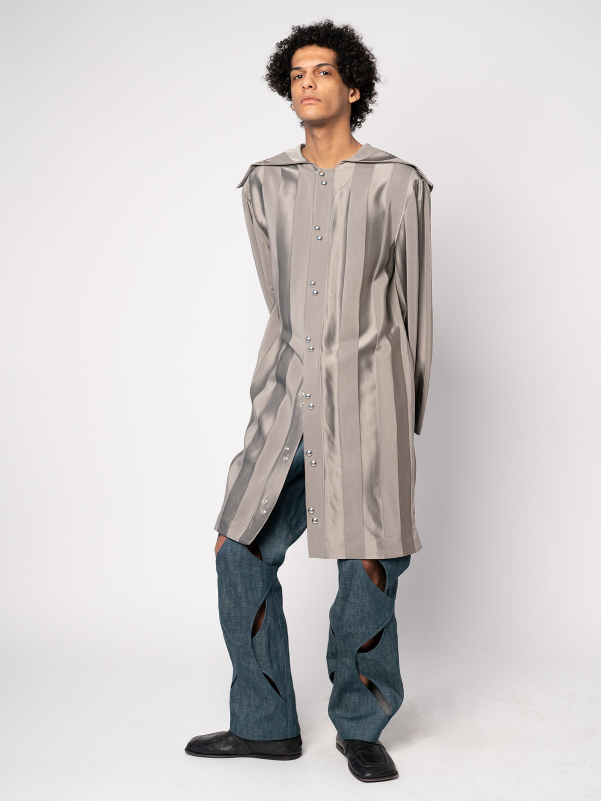 UFO Long Shirt - Striped Jacquard