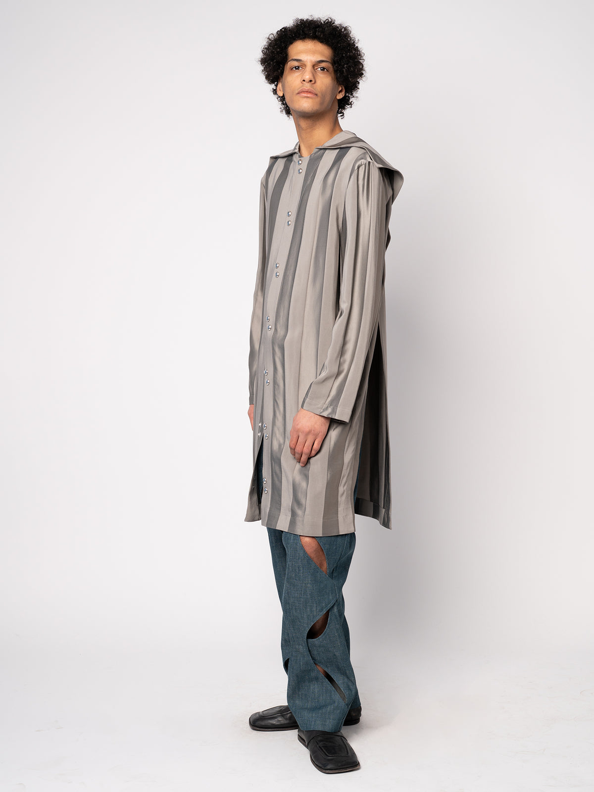 UFO Long Shirt - Striped Jacquard
