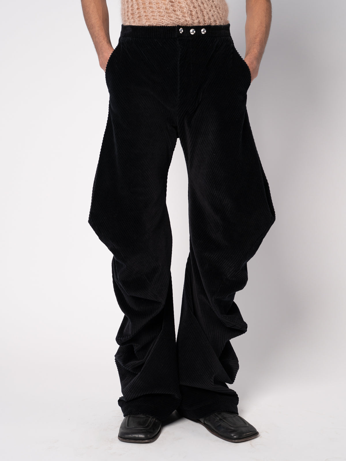 Wacky Trousers - Black Corduroy