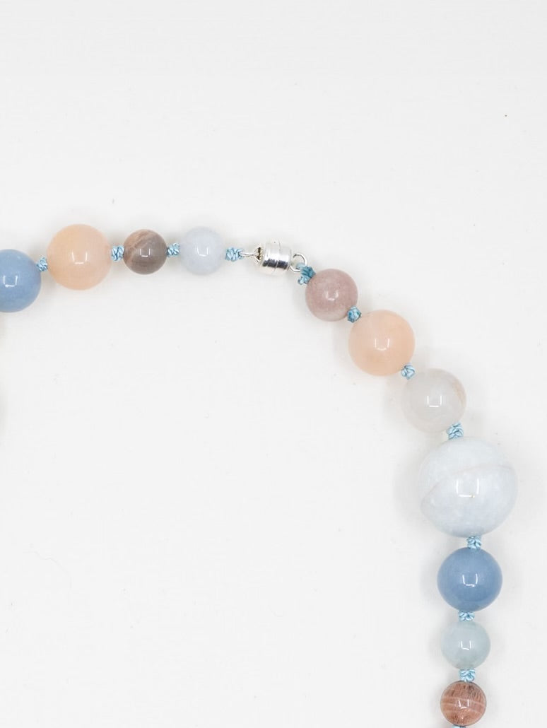 Ava Necklace, sterling silver clasp