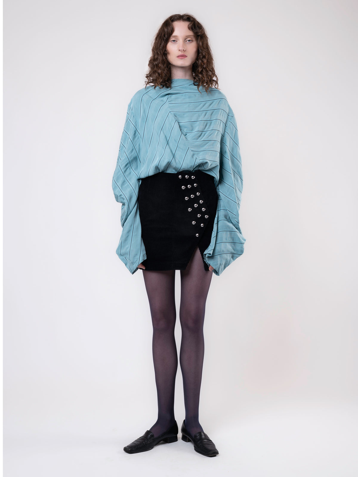 Sun Halo Skirt - Black Corduroy