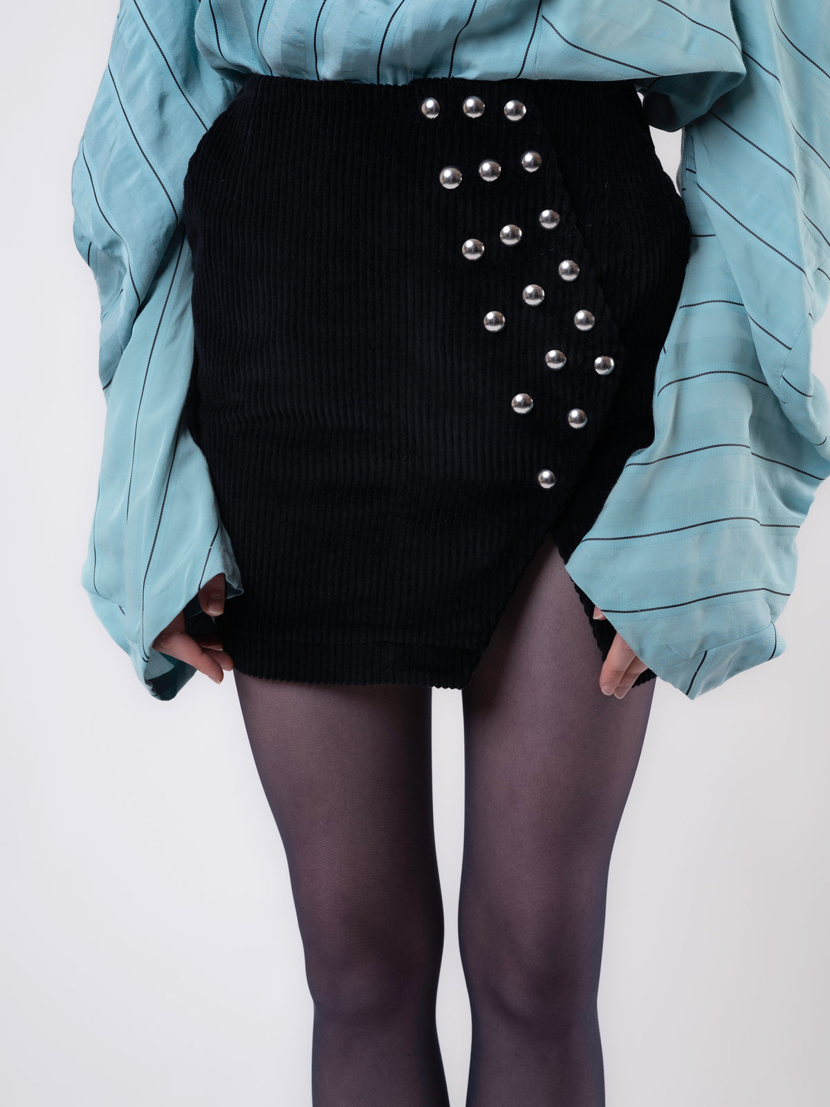 Sun Halo Skirt - Black Corduroy