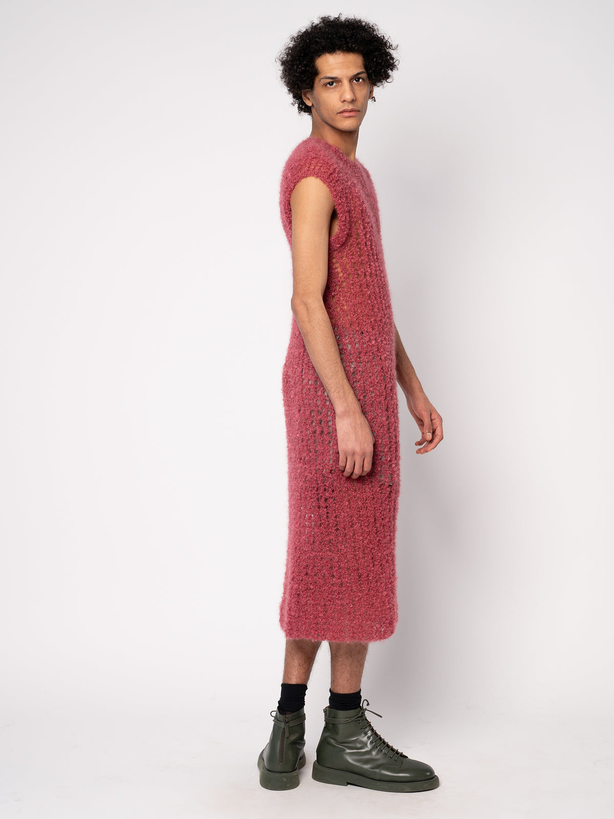 Loopy Dress - Raspberry Red