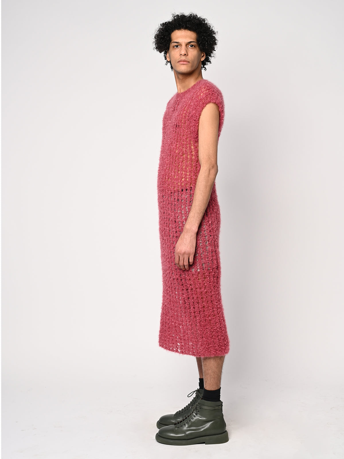 Loopy Dress - Raspberry Red