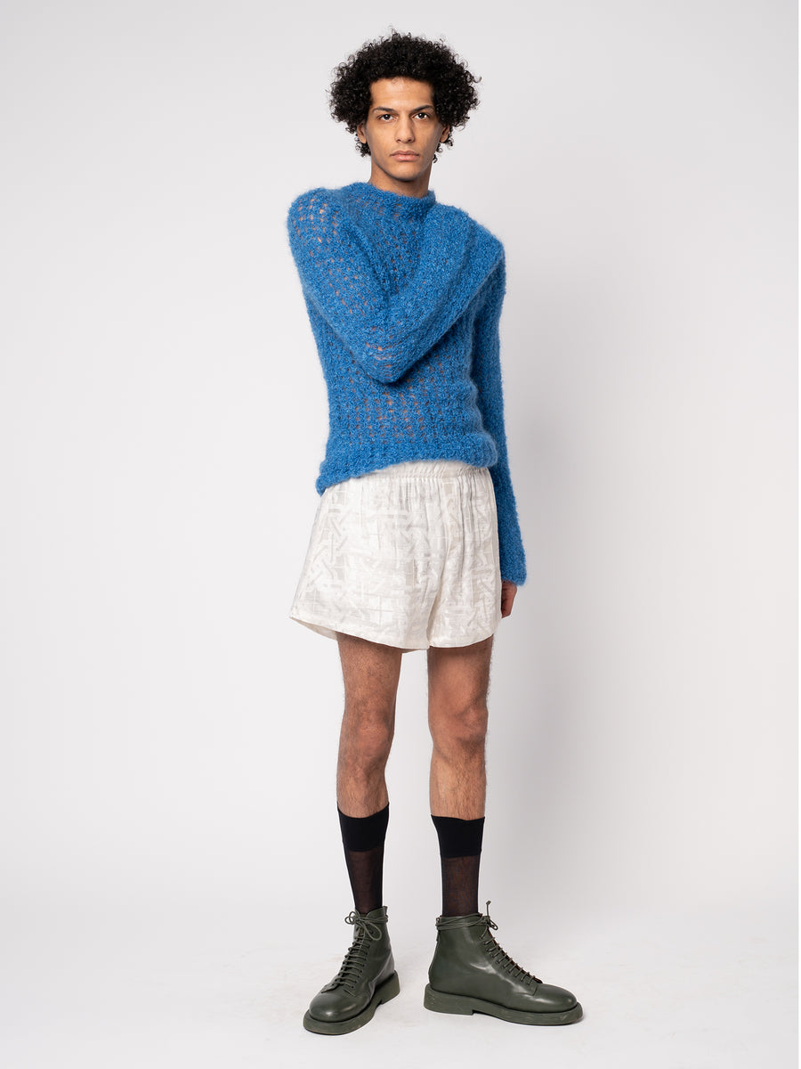 Loopy Jumper - Blue Bouclé