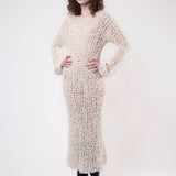 Loopy Dress - White Bouclè