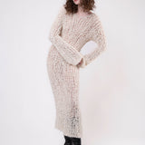 Loopy Dress - White Bouclè