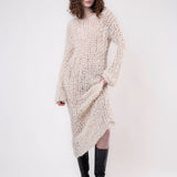 Loopy Dress - White Bouclè