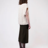 Loopy Vest - White Bouclè