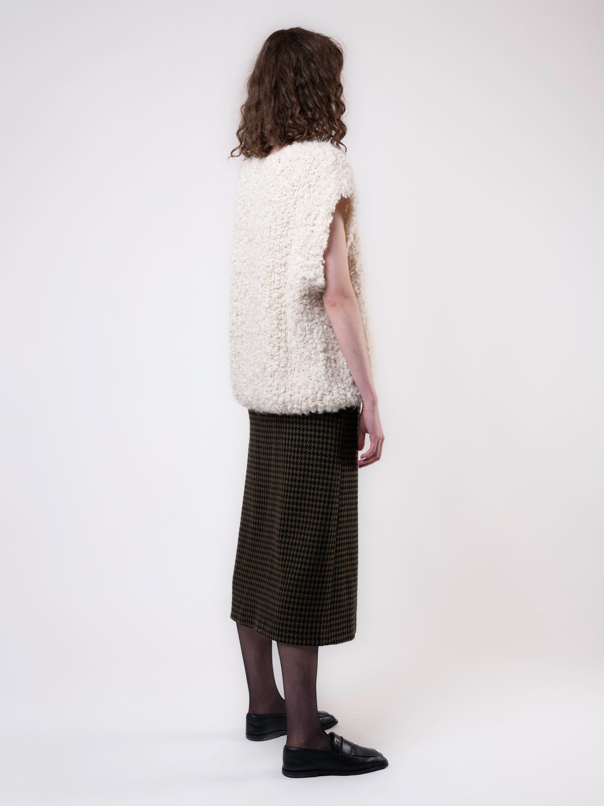The Skirt - Wool Houndstooth