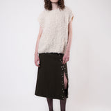 Loopy Vest - White Bouclè