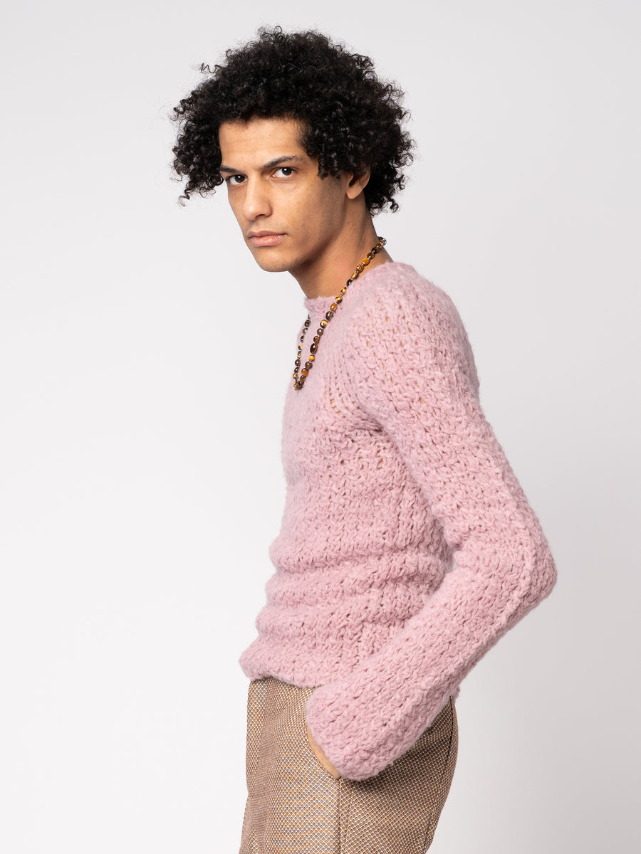 Fairy Floss Jumper - Pink Merino