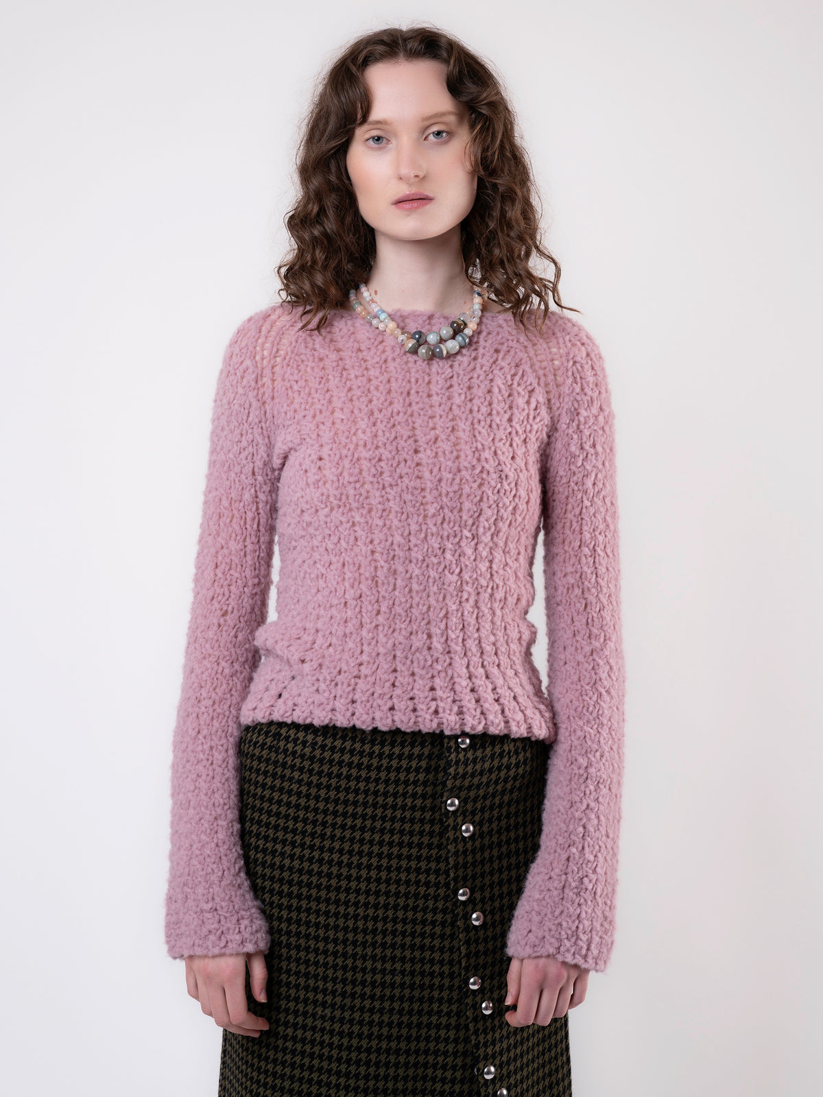 Fairy Floss Jumper - Pink Merino