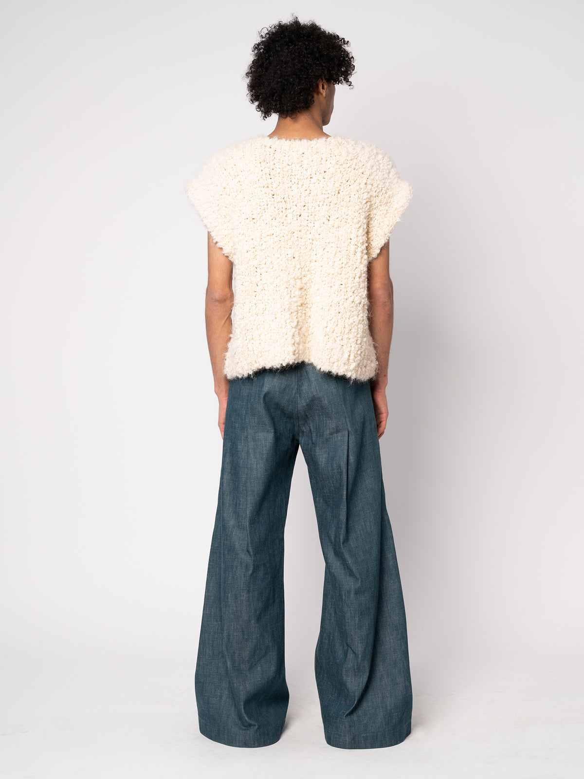 Pleated Trousers - Denim