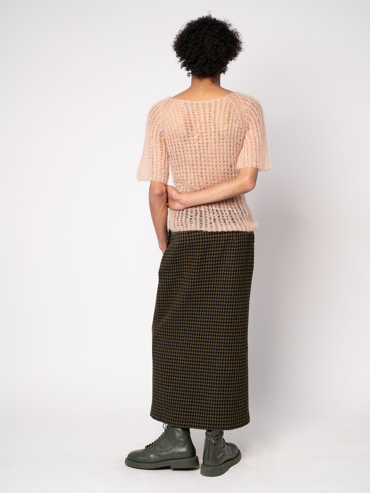 Man Skirt - Wool Houndstooth